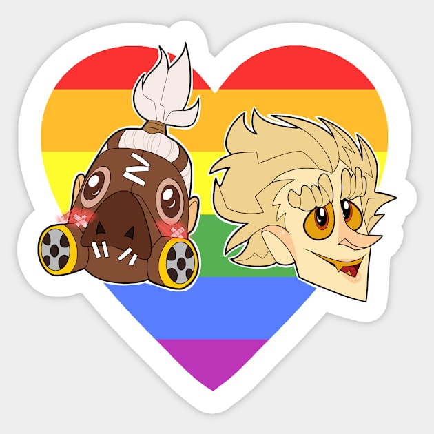 Roadrat Pride Sticker by rattydoodles